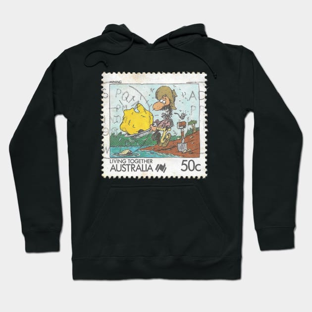 Living Together Australia Stamp Hoodie by yousufi